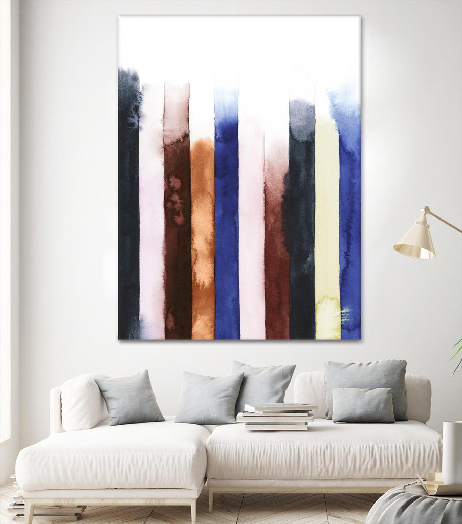 Desert Layers V de Grace Popp sur GIANT ART - bleu abstrait