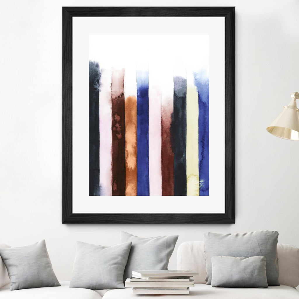 Desert Layers V by Grace Popp on GIANT ART - blue abstract