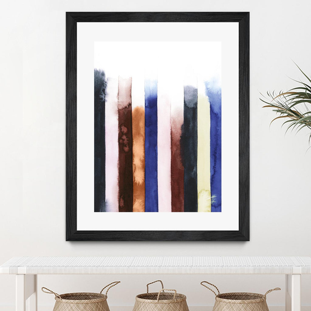 Desert Layers V by Grace Popp on GIANT ART - blue abstract