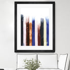 Desert Layers V by Grace Popp on GIANT ART - blue abstract