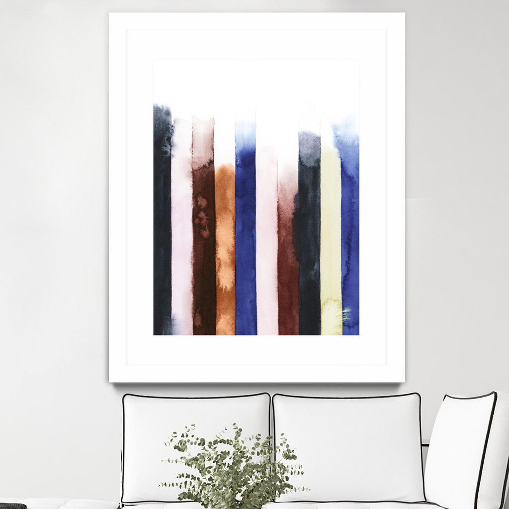 Desert Layers V de Grace Popp sur GIANT ART - bleu abstrait