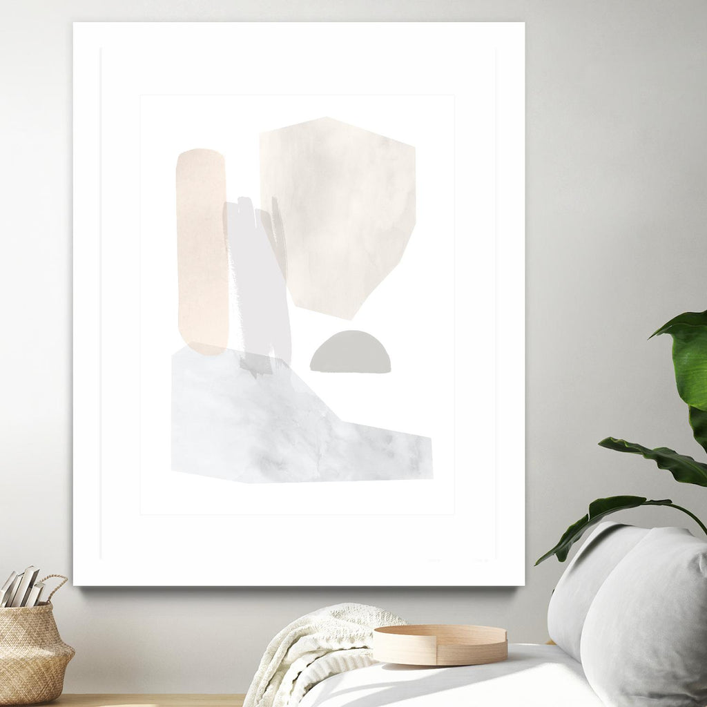 Sweet Simplicity I by Victoria Borges on GIANT ART - neutral abstract