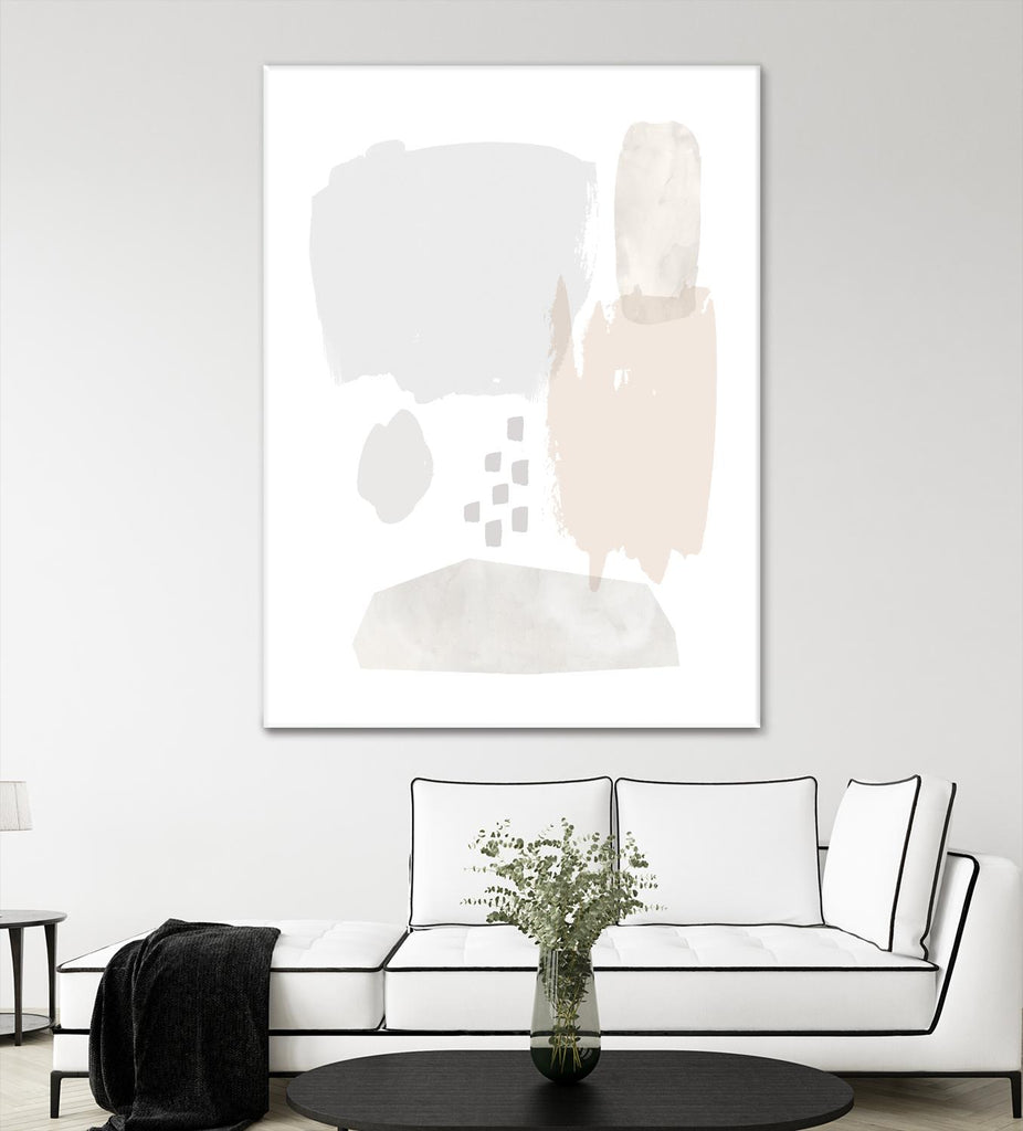 Sweet Simplicity II by Victoria Borges on GIANT ART - neutral abstract