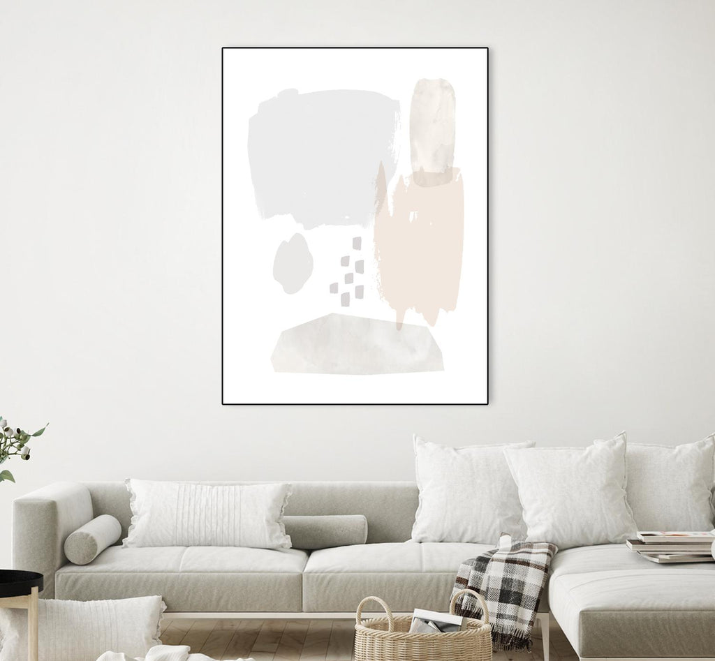 Sweet Simplicity II by Victoria Borges on GIANT ART - neutral abstract