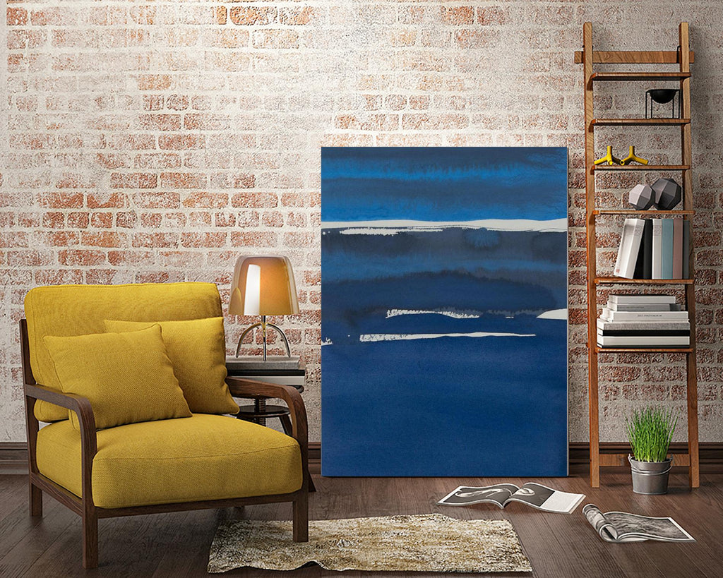 Sapphire Horizon I by Rob Delamater on GIANT ART - blue abstract