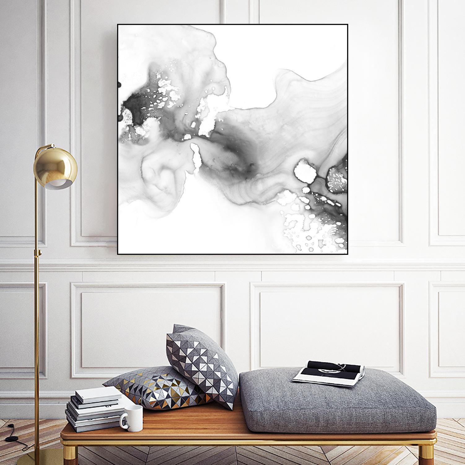 Smoke & Water I by Ethan Harper on GIANT ART - neutral abstract