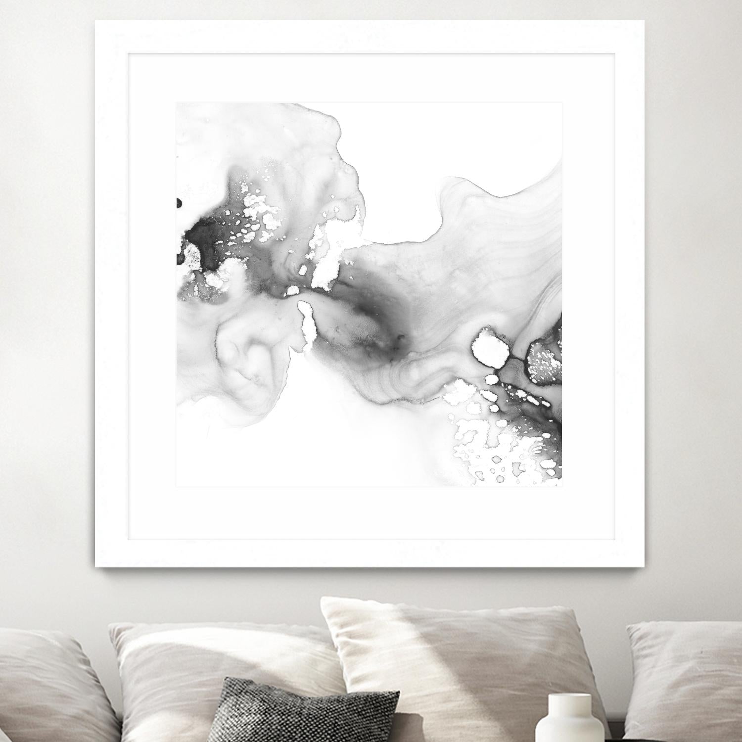 Smoke & Water I by Ethan Harper on GIANT ART - neutral abstract