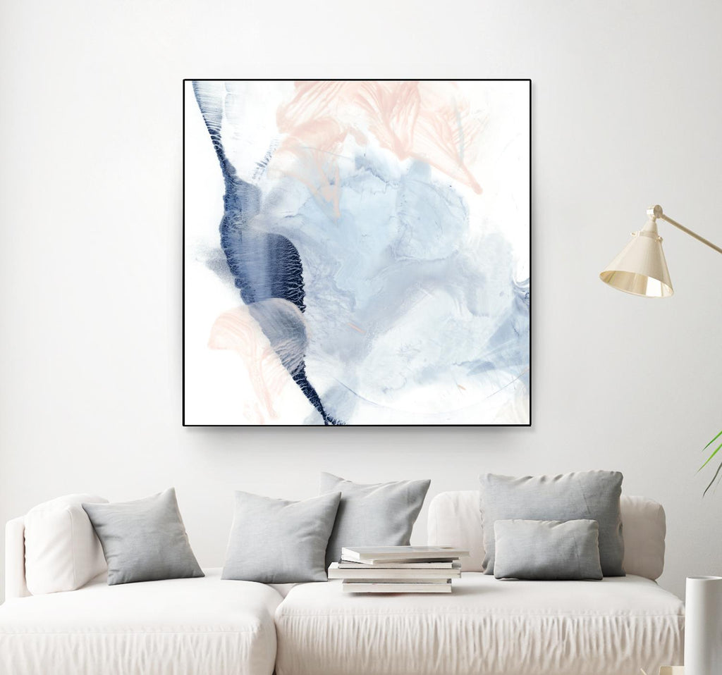Indigo & Blush II by Ethan Harper on GIANT ART - pastels abstract