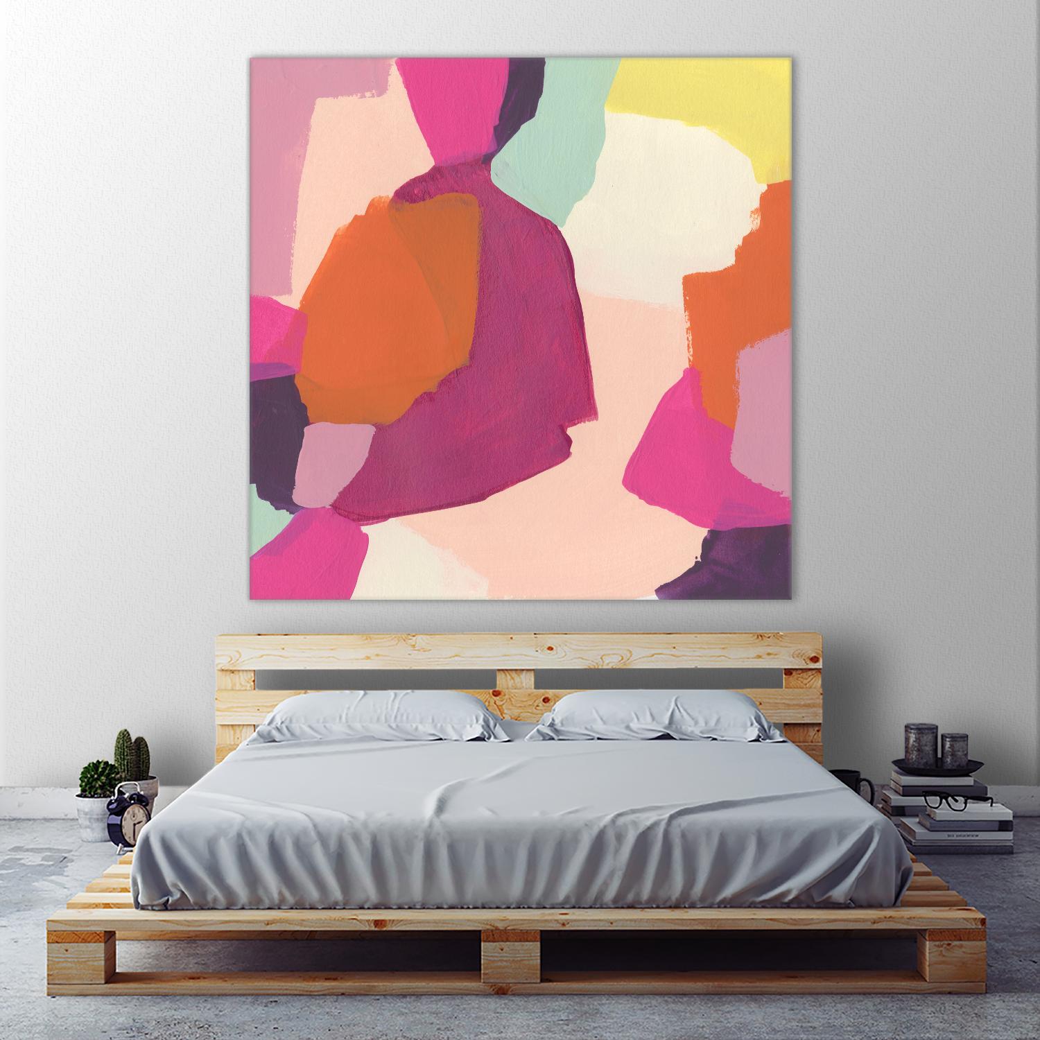 Pink Slip I by June Erica Vess on GIANT ART - brights abstract