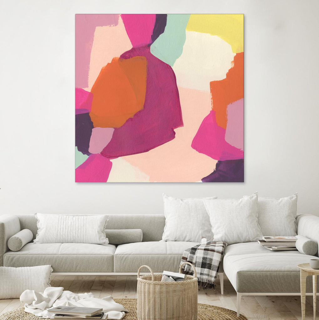 Pink Slip I by June Erica Vess on GIANT ART - brights abstract