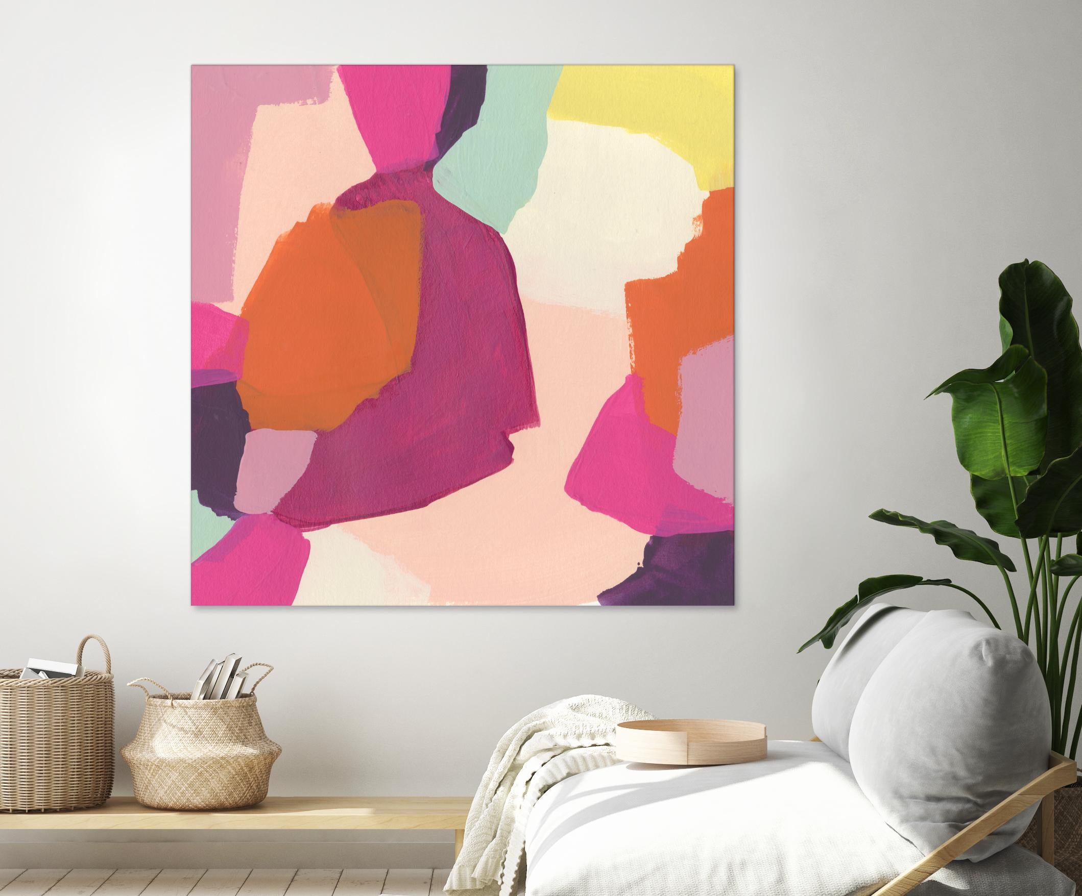 Pink Slip I by June Erica Vess on GIANT ART - brights abstract