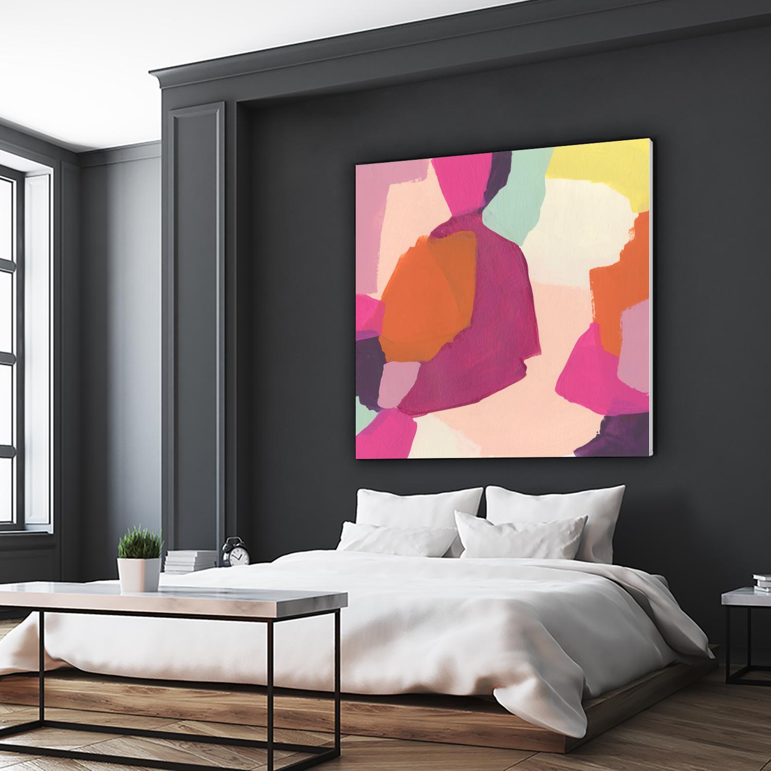 Pink Slip I by June Erica Vess on GIANT ART - brights abstract