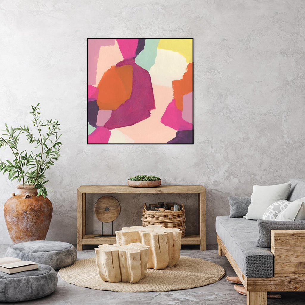 Pink Slip I by June Erica Vess on GIANT ART - brights abstract