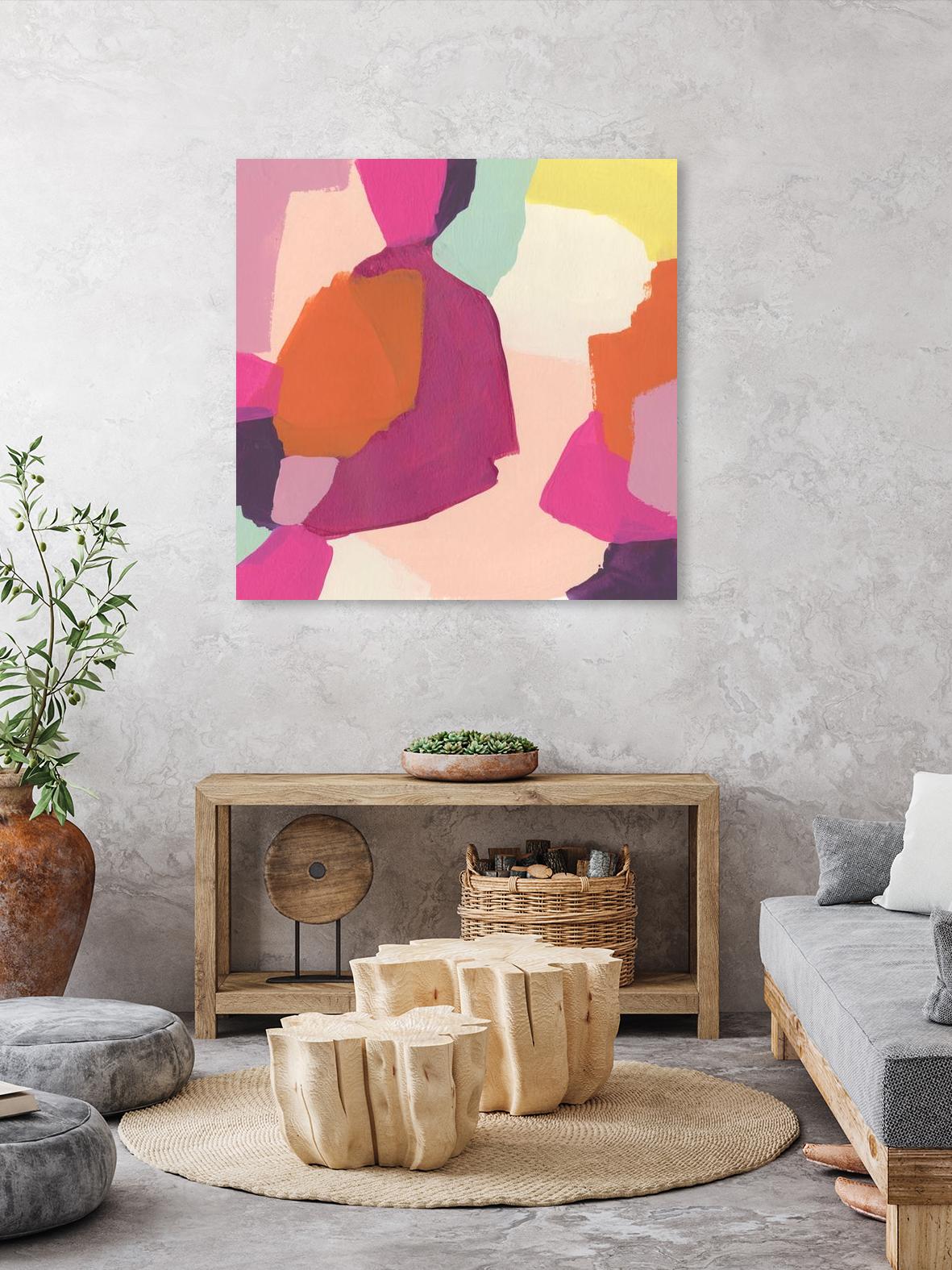 Pink Slip I by June Erica Vess on GIANT ART - brights abstract