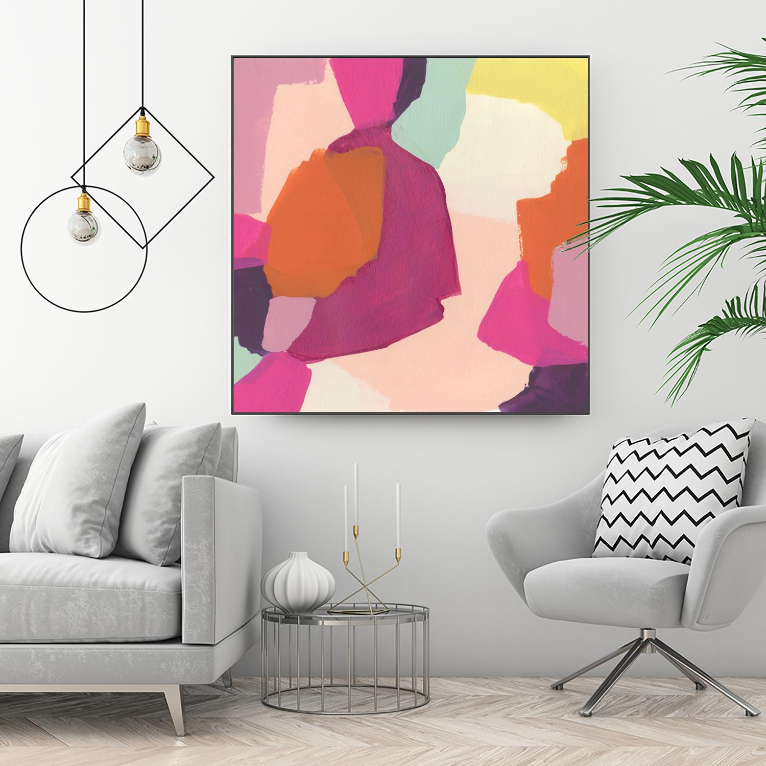 Pink Slip I by June Erica Vess on GIANT ART - brights abstract