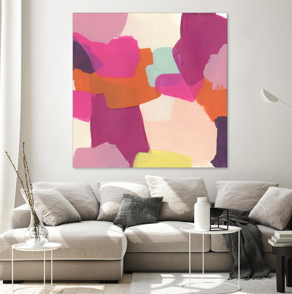 Pink Slip II by June Erica Vess on GIANT ART - brights abstract