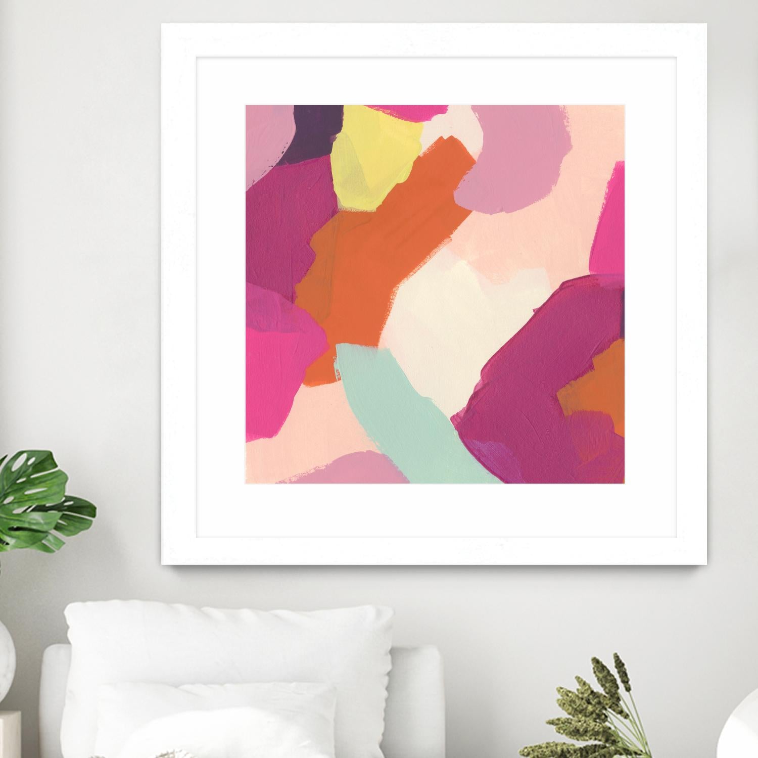 Pink Slip IV by June Erica Vess on GIANT ART - brights abstract