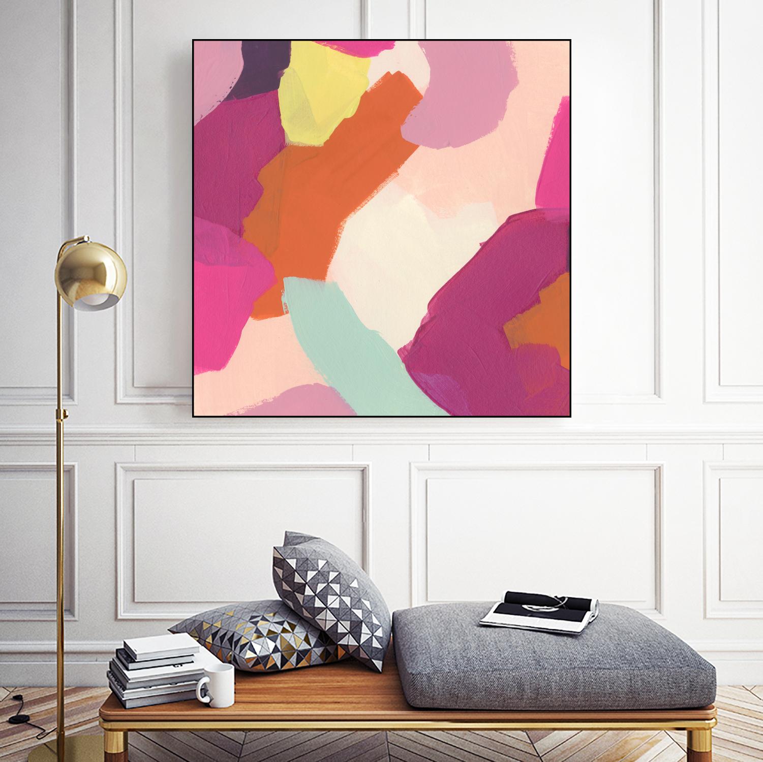 Pink Slip IV by June Erica Vess on GIANT ART - brights abstract