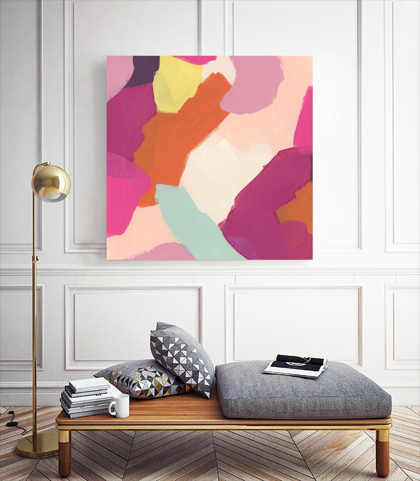 Pink Slip IV by June Erica Vess on GIANT ART - brights abstract