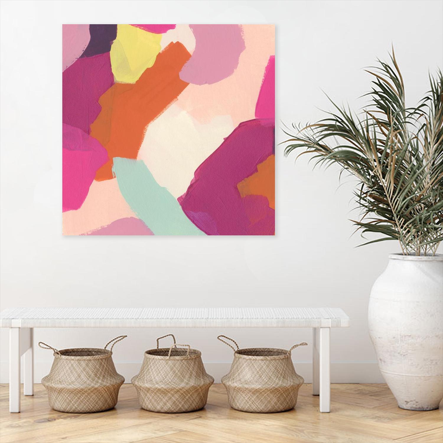 Pink Slip IV by June Erica Vess on GIANT ART - brights abstract