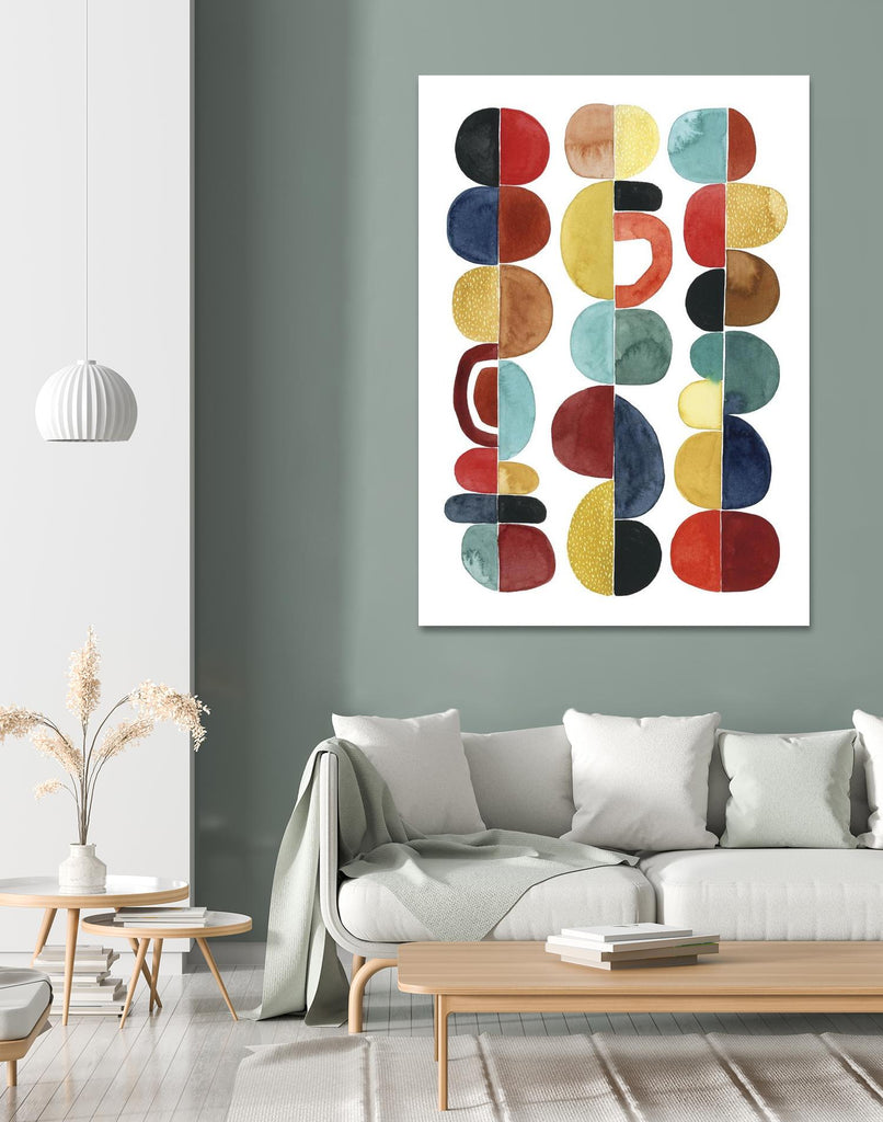 Midcentury Sunrise II by Grace Popp on GIANT ART - brights abstract