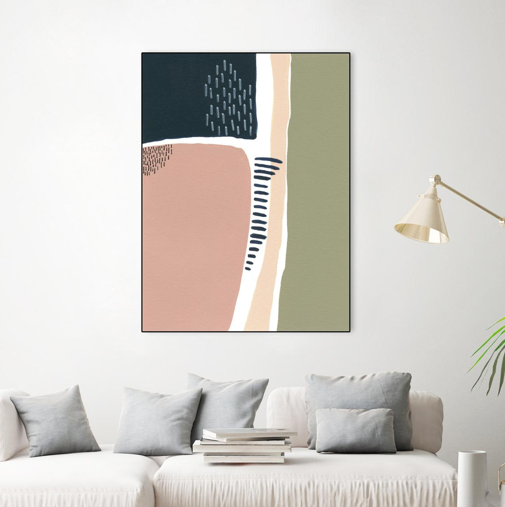 Simple Marks I by Regina Moore on GIANT ART - pastels abstract