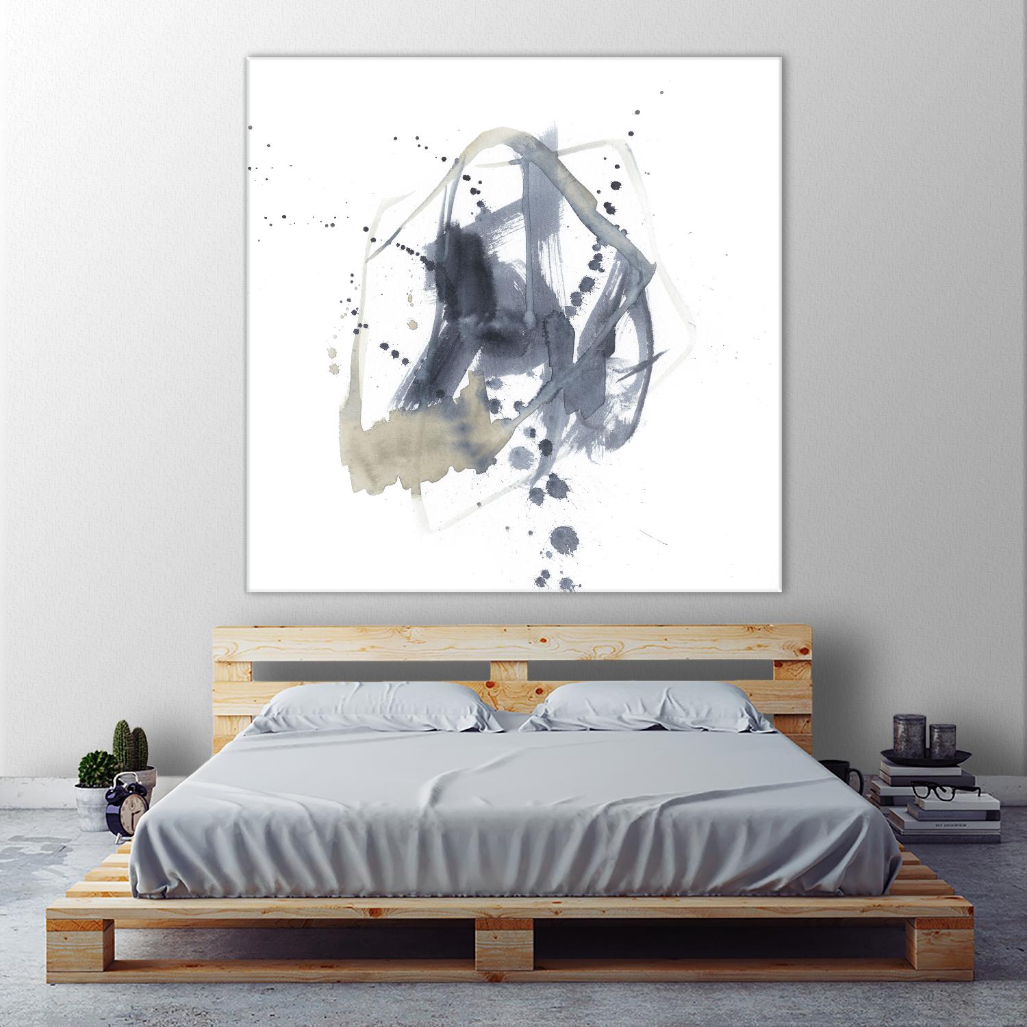 Off Center I by Jennifer Goldberger on GIANT ART - neutral abstract