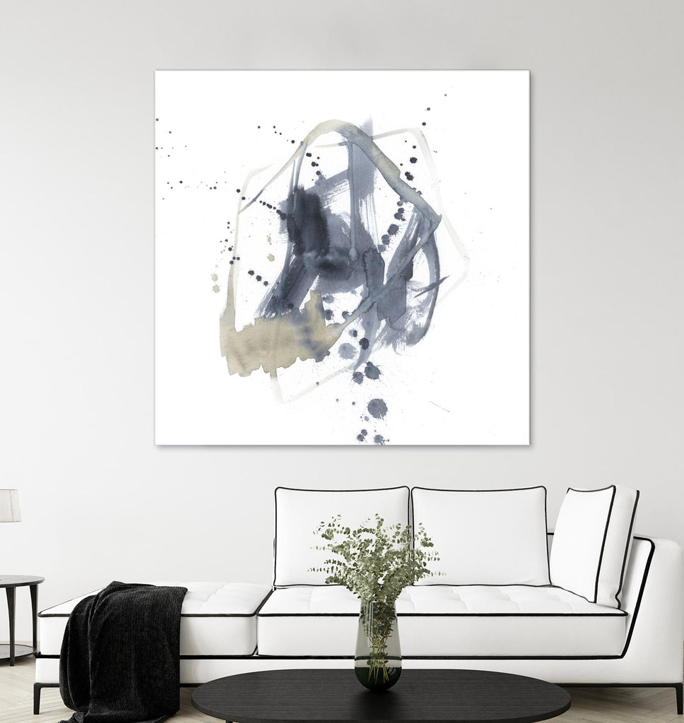 Off Center I by Jennifer Goldberger on GIANT ART - neutral abstract