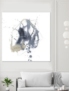 Off Center I by Jennifer Goldberger on GIANT ART - neutral abstract