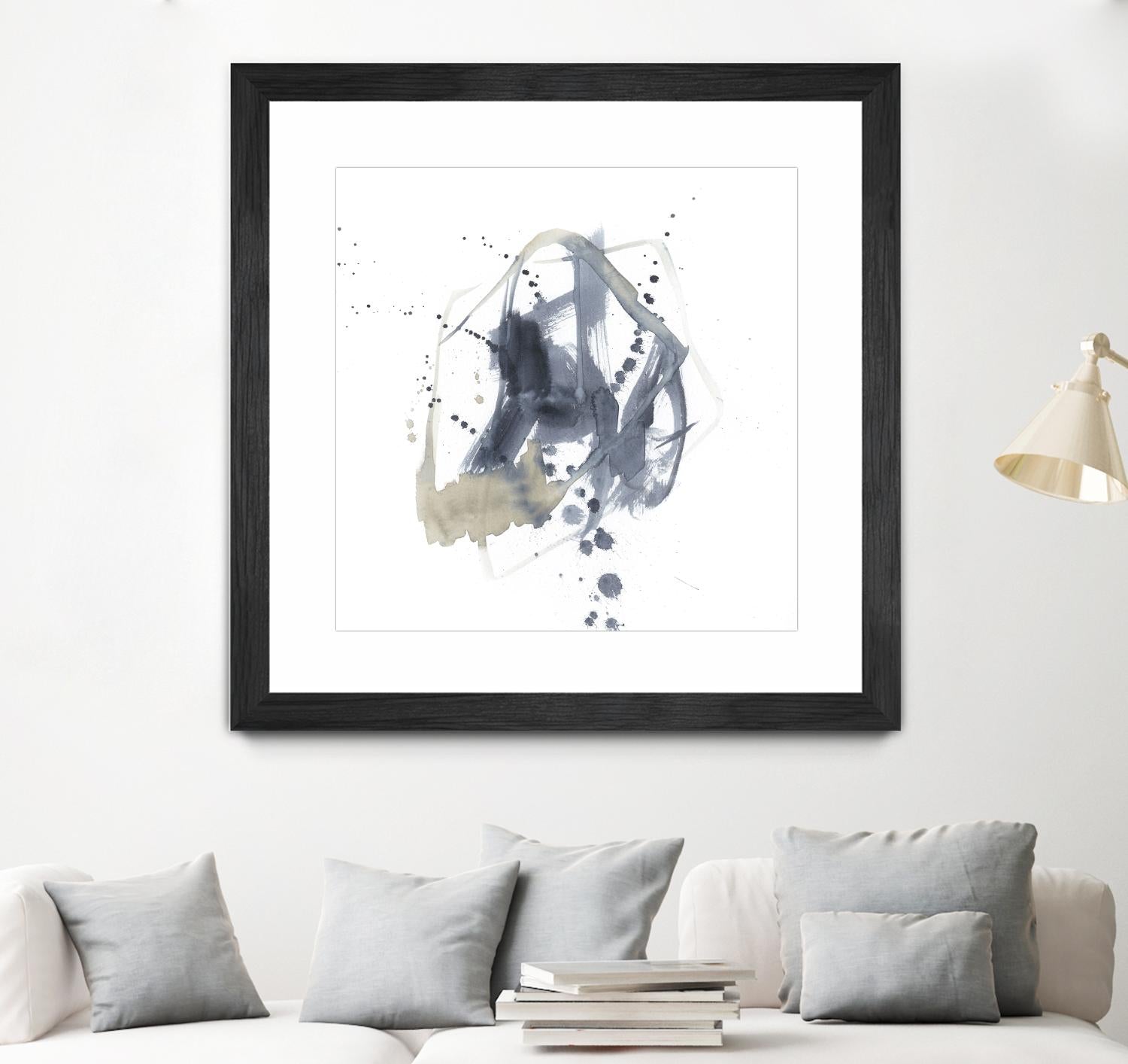 Off Center I by Jennifer Goldberger on GIANT ART - neutral abstract