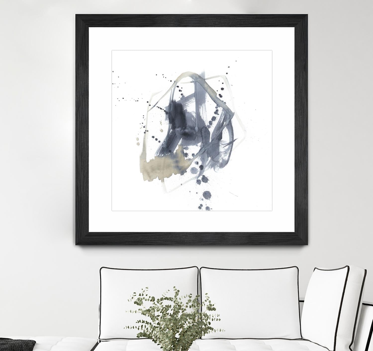 Off Center I by Jennifer Goldberger on GIANT ART - neutral abstract