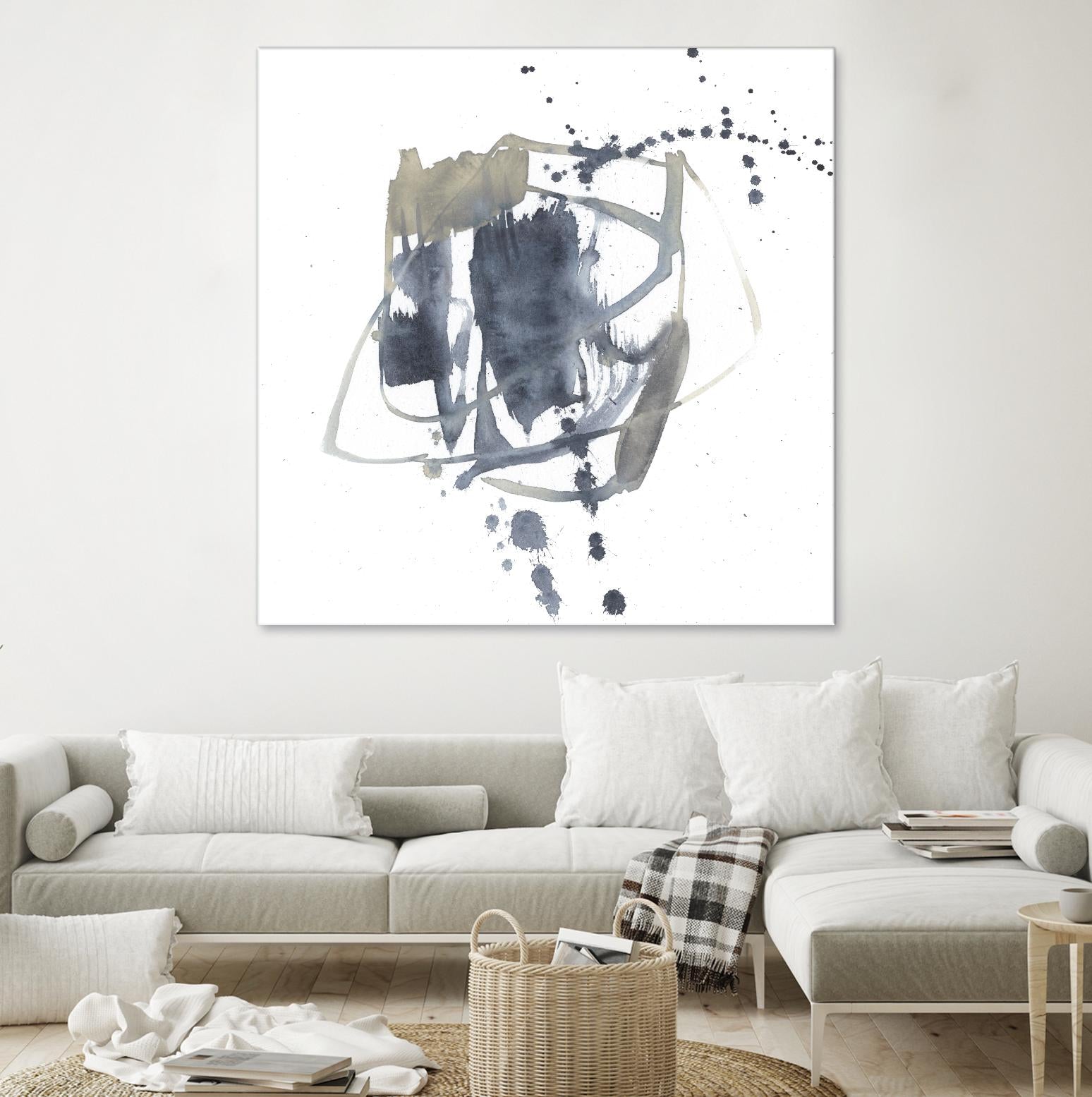 Off Center II by Jennifer Goldberger on GIANT ART - neutral abstract