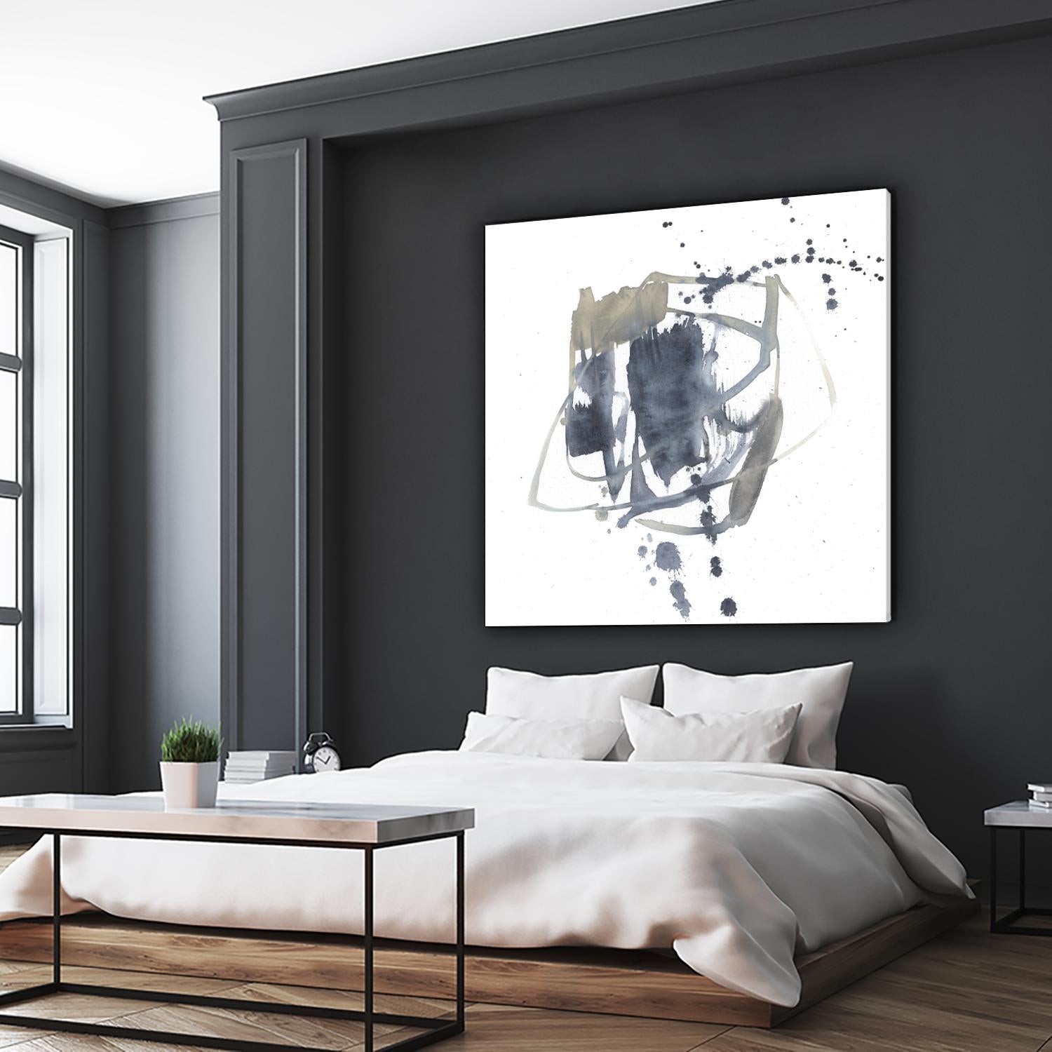 Off Center II by Jennifer Goldberger on GIANT ART - neutral abstract