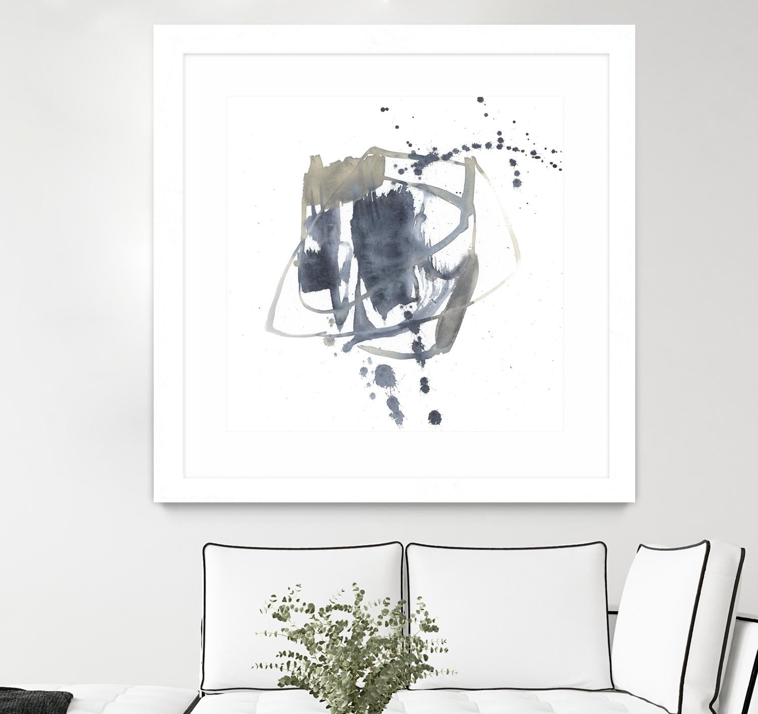 Off Center II by Jennifer Goldberger on GIANT ART - neutral abstract