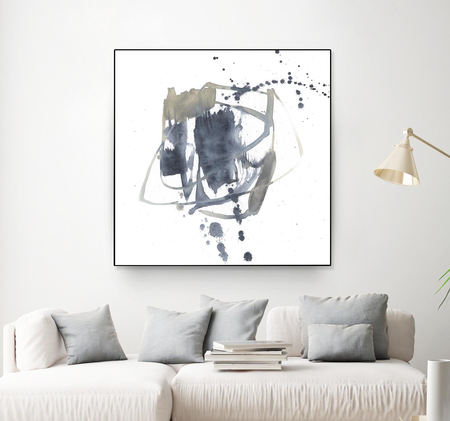 Off Center II by Jennifer Goldberger on GIANT ART - neutral abstract