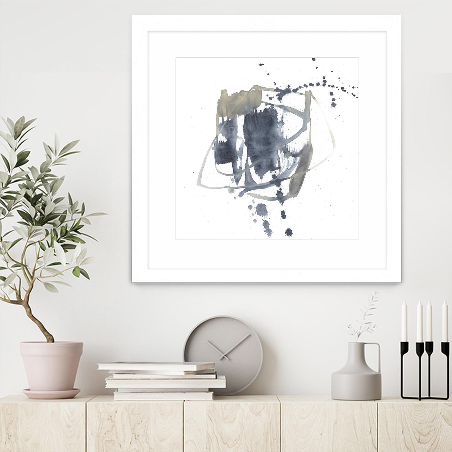 Off Center II by Jennifer Goldberger on GIANT ART - neutral abstract