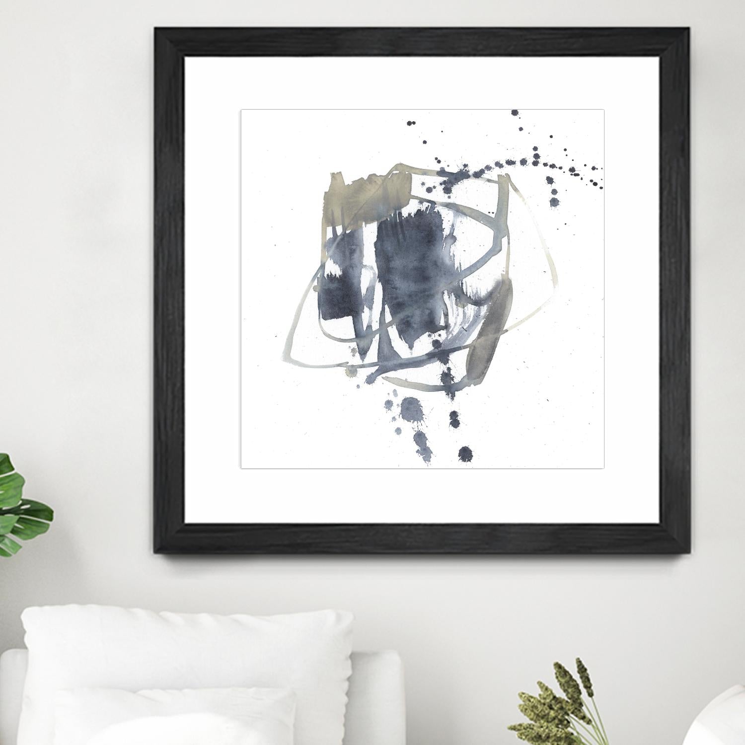 Off Center II by Jennifer Goldberger on GIANT ART - neutral abstract