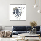 Off Center II by Jennifer Goldberger on GIANT ART - neutral abstract