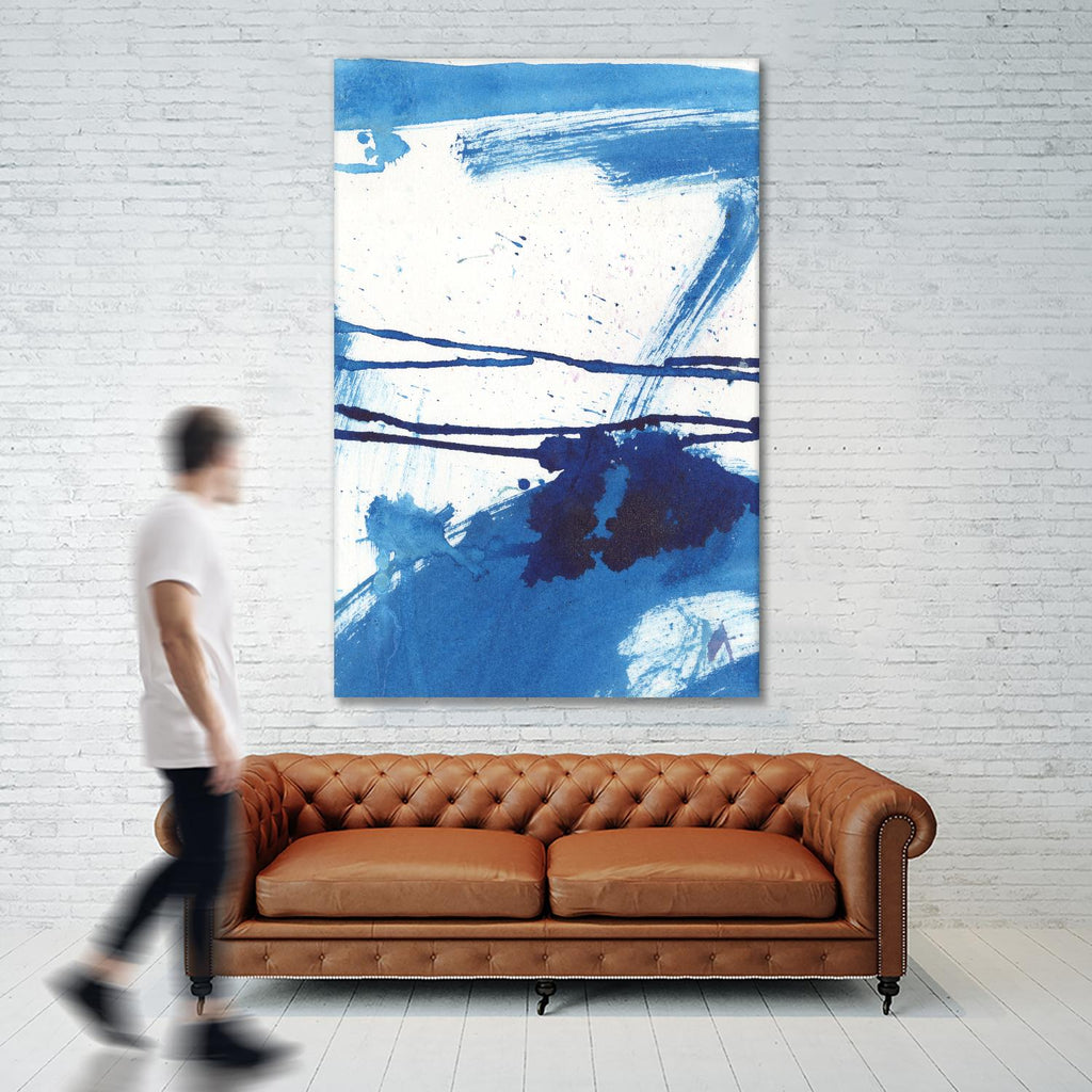 Blue Mystic I by Joyce Combs on GIANT ART - blue abstract