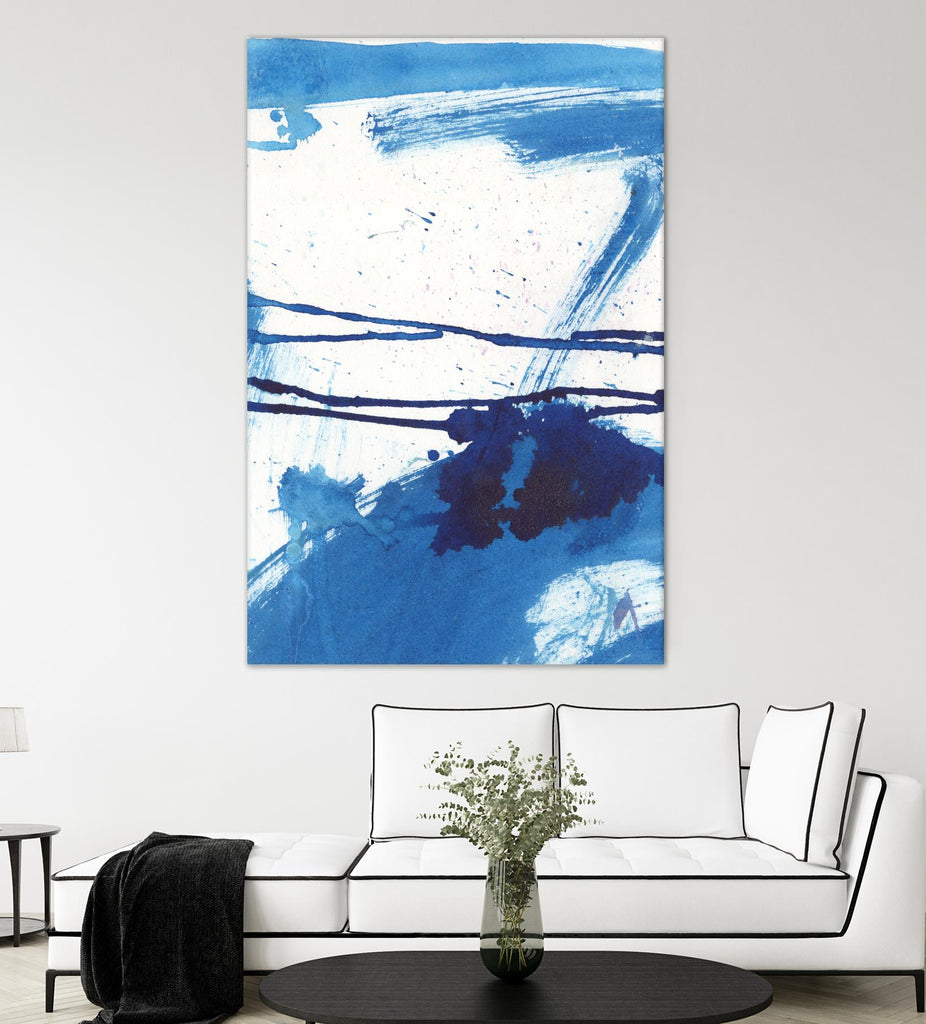 Blue Mystic I by Joyce Combs on GIANT ART - blue abstract