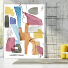 Colors of Sound I by Melissa Wang on GIANT ART - brights abstract