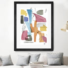 Colors of Sound I by Melissa Wang on GIANT ART - brights abstract