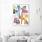 Colors of Sound I by Melissa Wang on GIANT ART - brights abstract