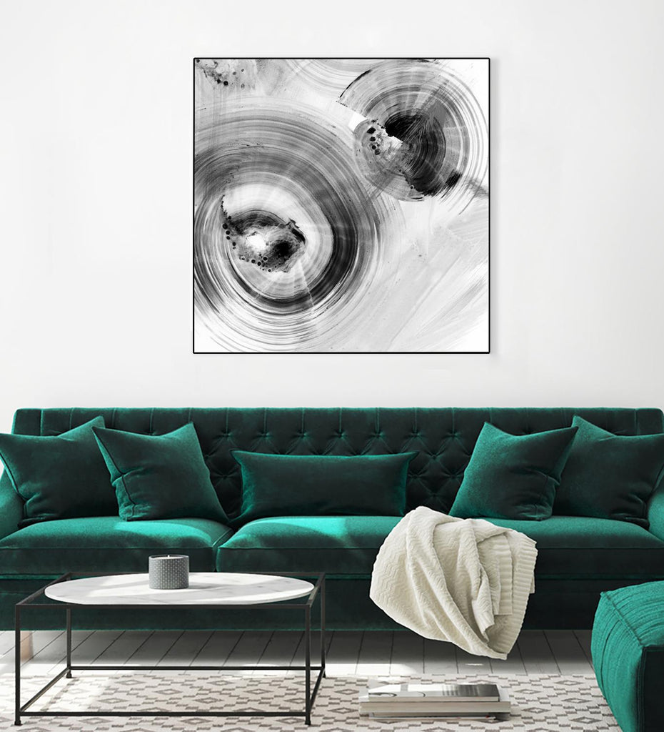 Reverse Ripple Effect I by Ethan Harper on GIANT ART - neutral abstract
