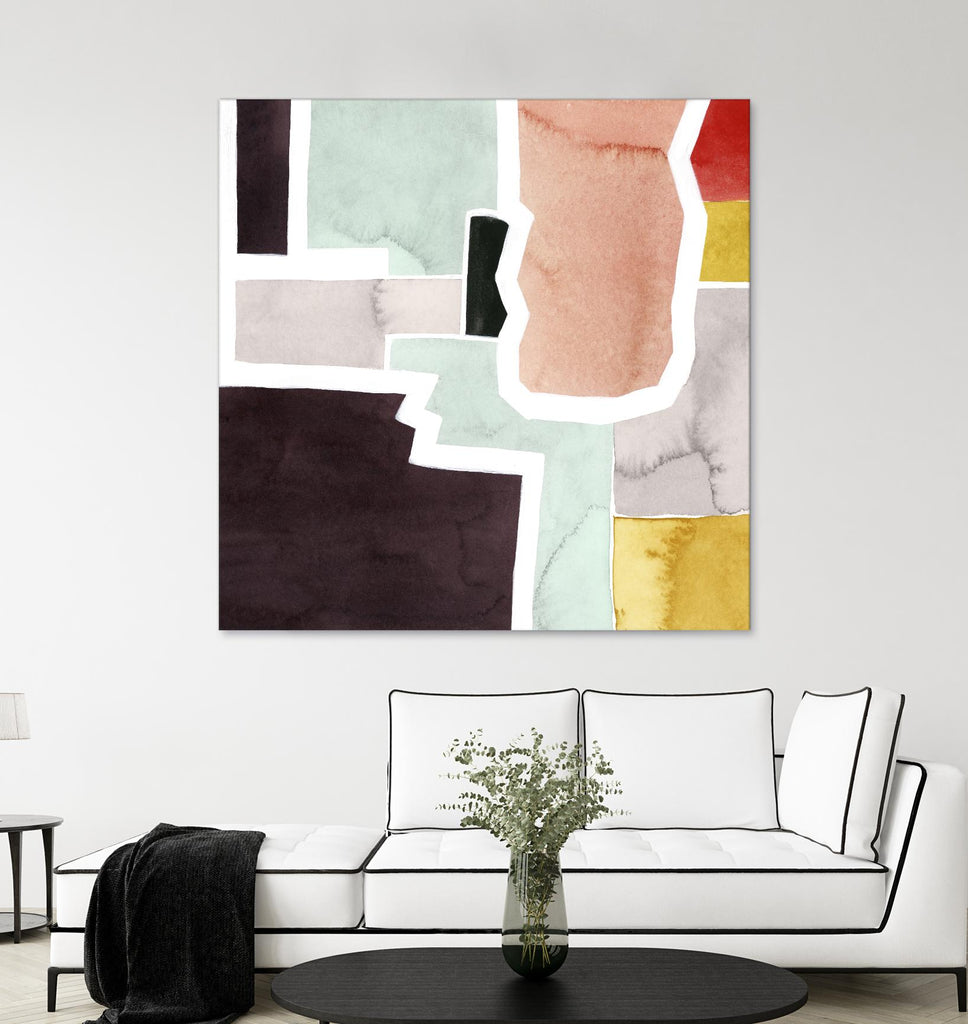 Color Blocking III par Grace Popp sur GIANT ART - pastels abstraits