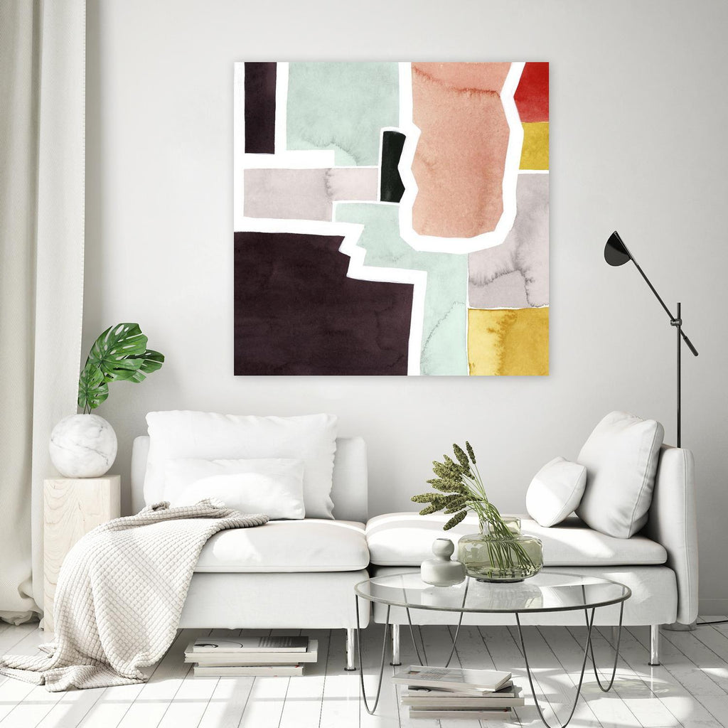Color Blocking III par Grace Popp sur GIANT ART - pastels abstraits
