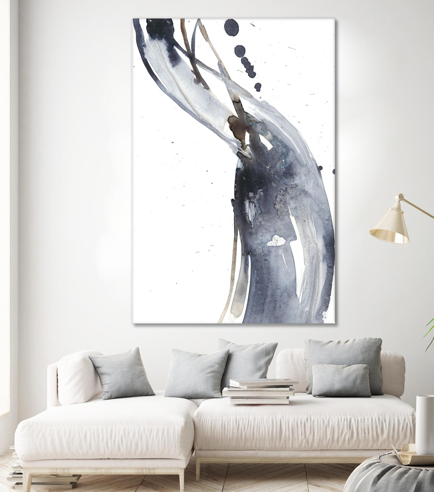 Paynes Twist I by Jennifer Goldberger on GIANT ART - neutral abstract