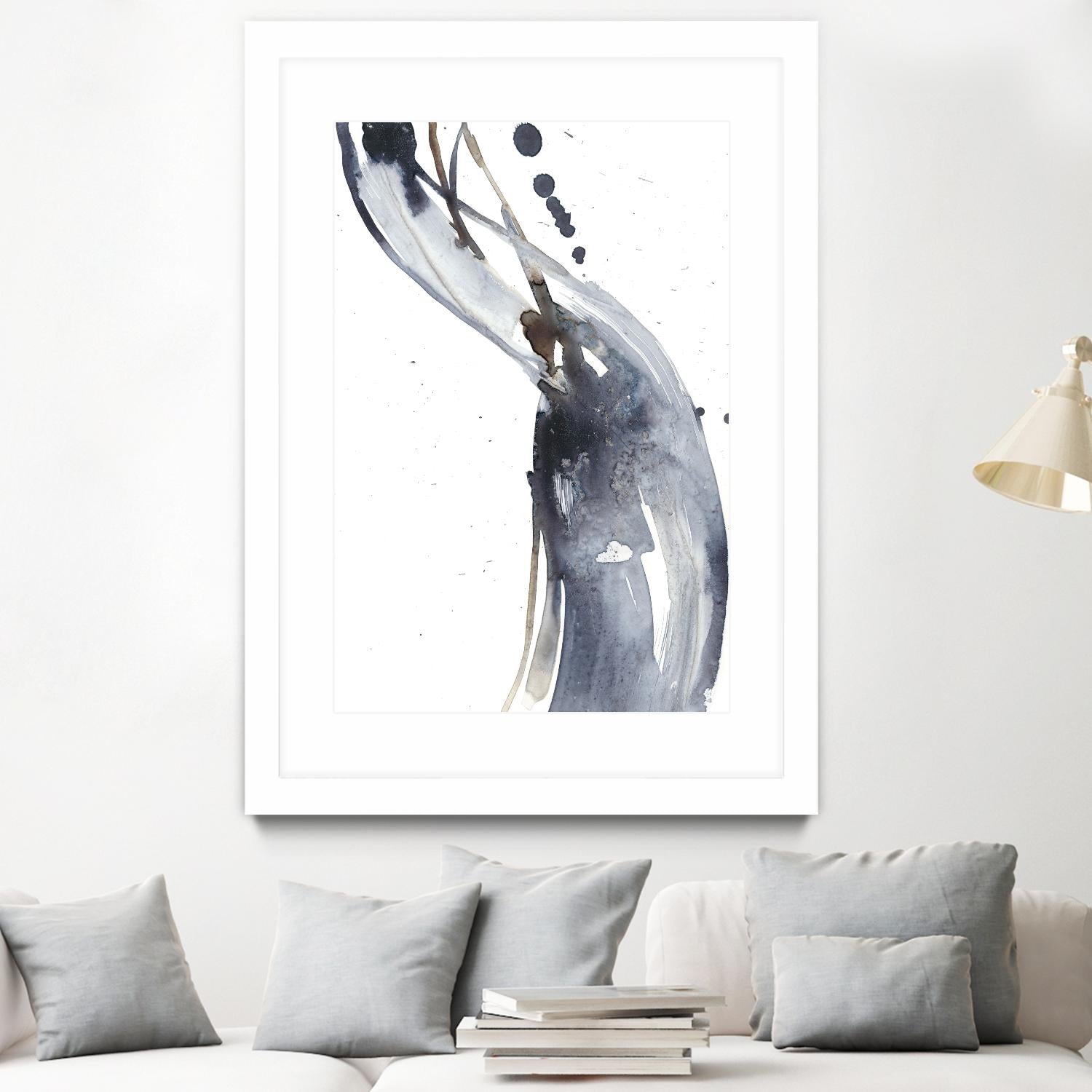 Paynes Twist I by Jennifer Goldberger on GIANT ART - neutral abstract