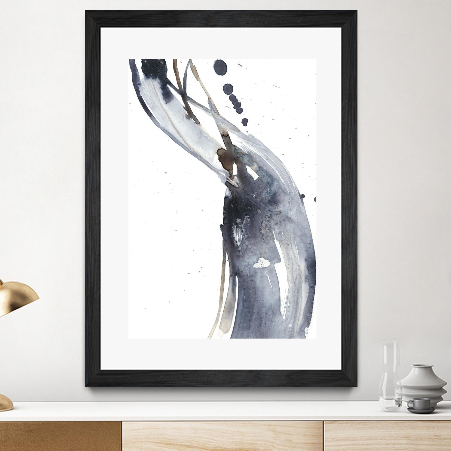 Paynes Twist I by Jennifer Goldberger on GIANT ART - neutral abstract