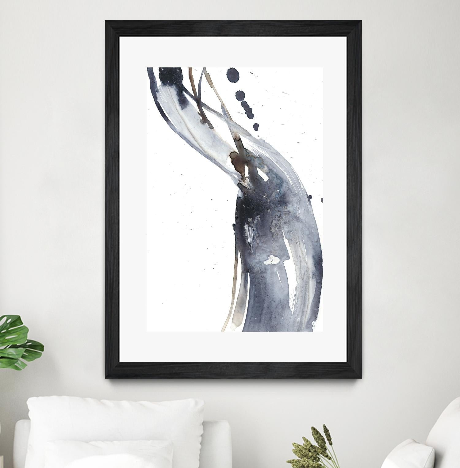 Paynes Twist I by Jennifer Goldberger on GIANT ART - neutral abstract